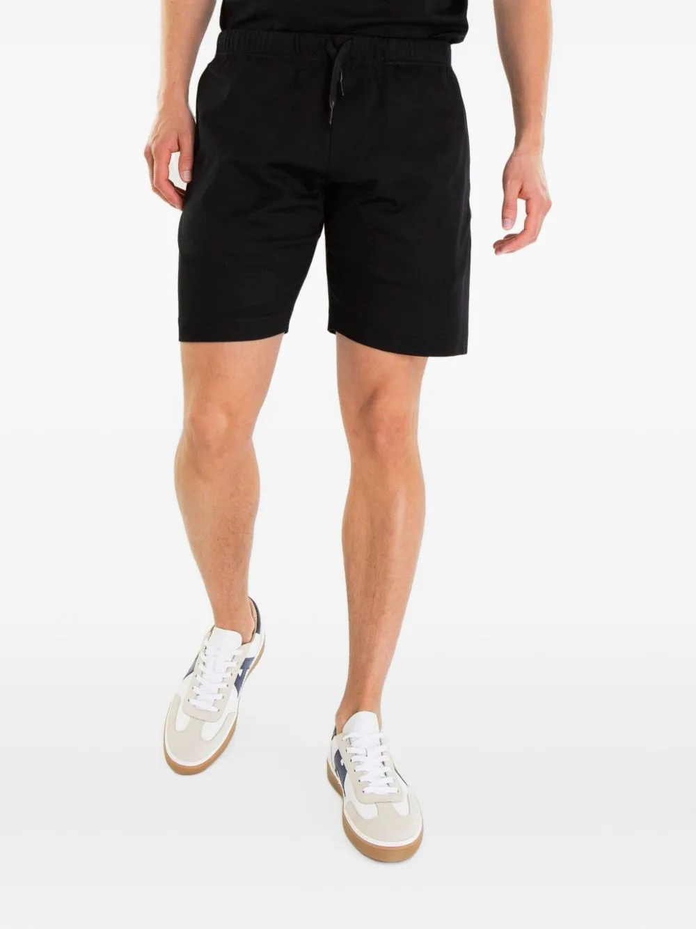 Drawstring-Waist Track Shorts by Valenza