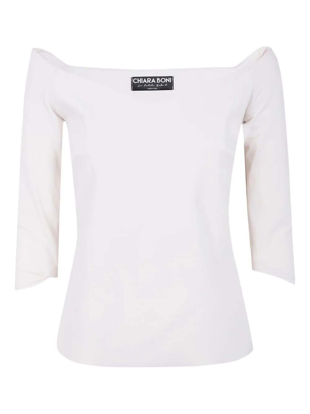 Off-Shoulder Three-Quarter Sleeve Top by CHIARA BONI La Petite Robe