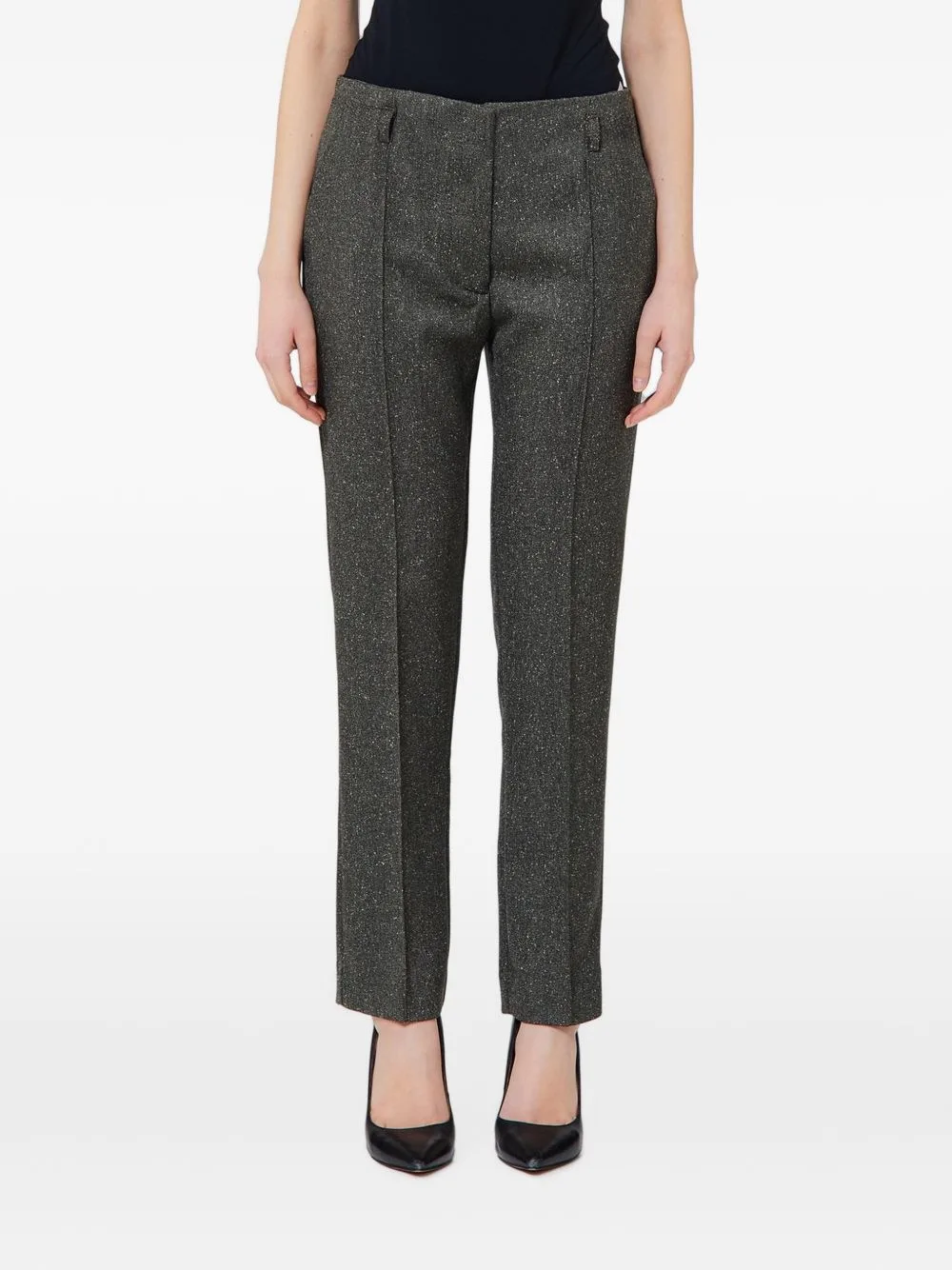 Pressed-Crease Tailored Trousers by LIU JO