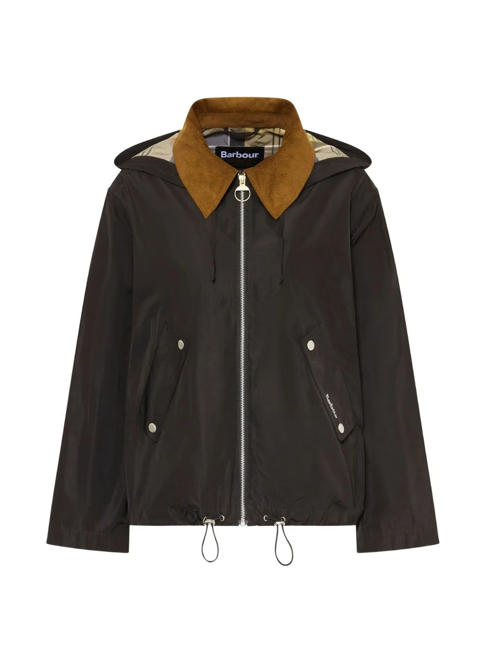 Weaver Corduroy-Collar Hooded Coat by Barbour