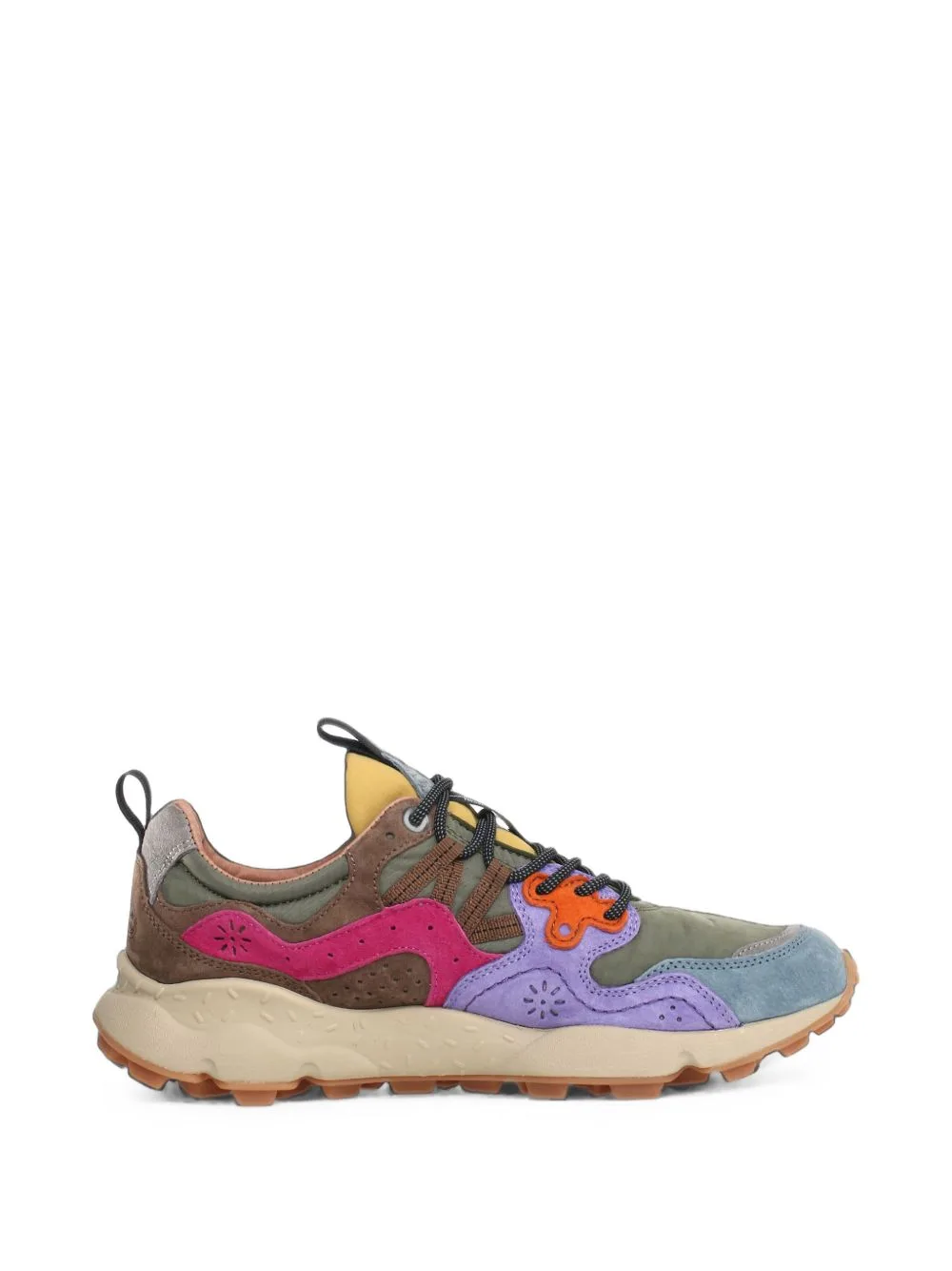 Suede-Panelled Sneakers