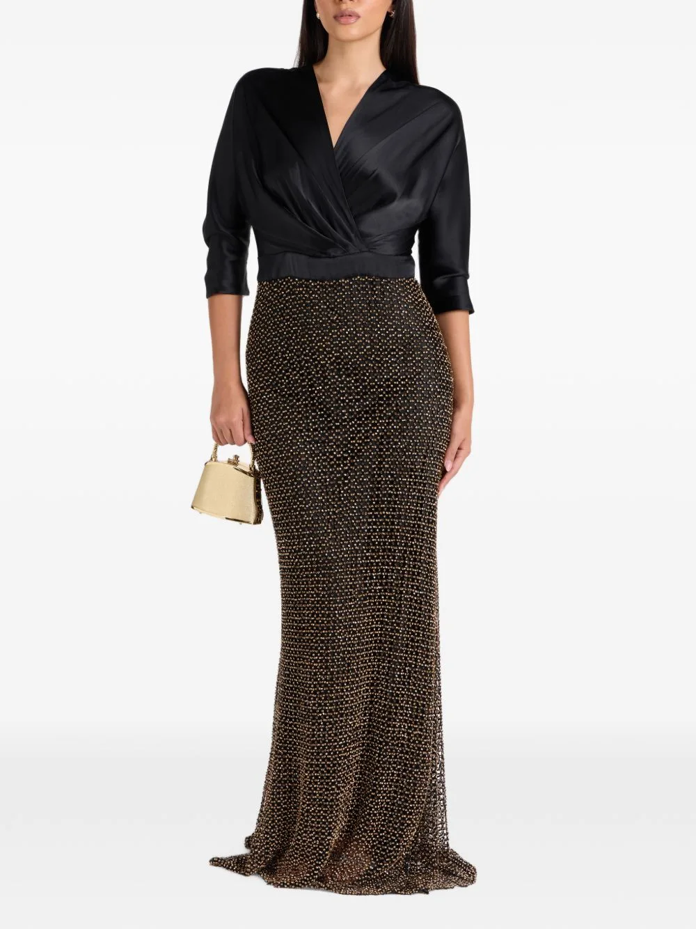Vivienne Bead-Embellished Evening Dress by Rhea Costa