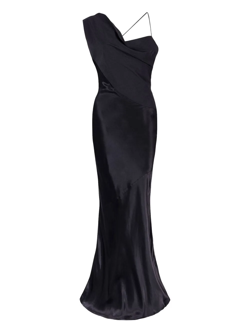 Minka Asymmetrical Draped Gown