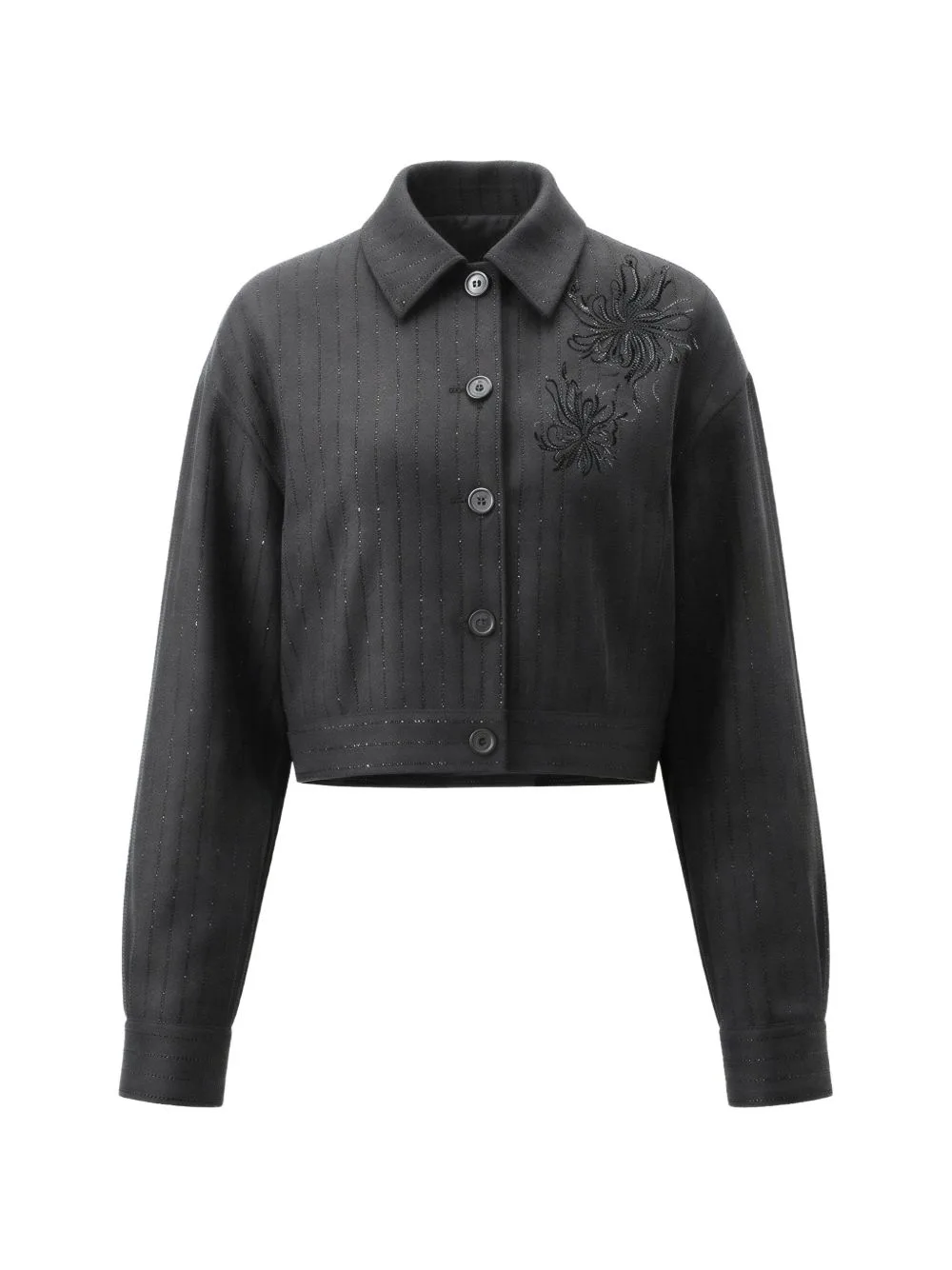 Embroidered Pinstripe Jacket by LIU JO