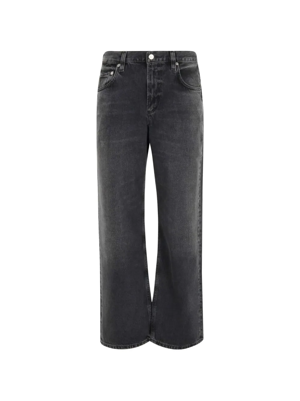 Lindz Easy Faded-Effect Straight-Leg Jeans