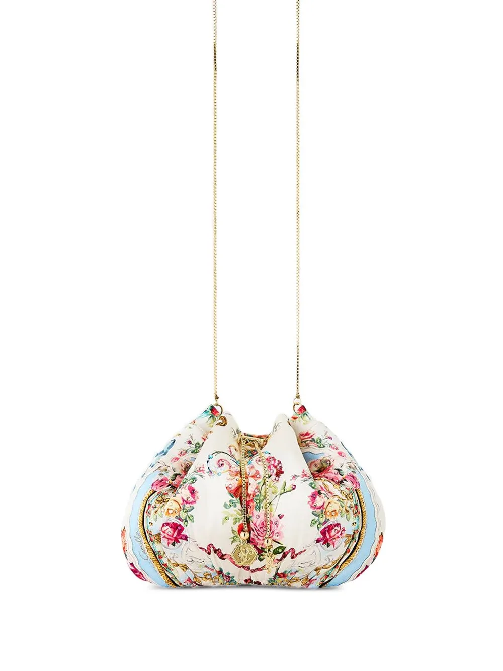 Floral-Print Drawstring Clutch Bag by Camilla