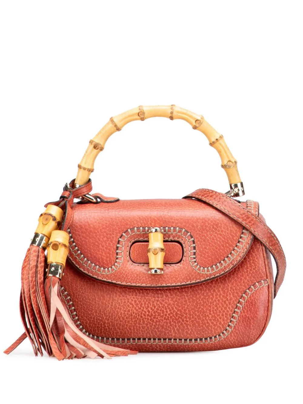 2000-2015 Small Leather New Bamboo Satchel by Gucci Pre-Owned