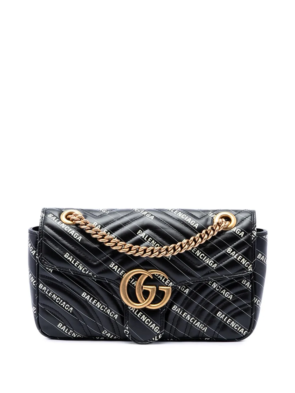2016-2026 Balenciaga the Hacker Project Medium GG Marmont Matelasse Leather Shoulder Bag by Gucci Pre-Owned