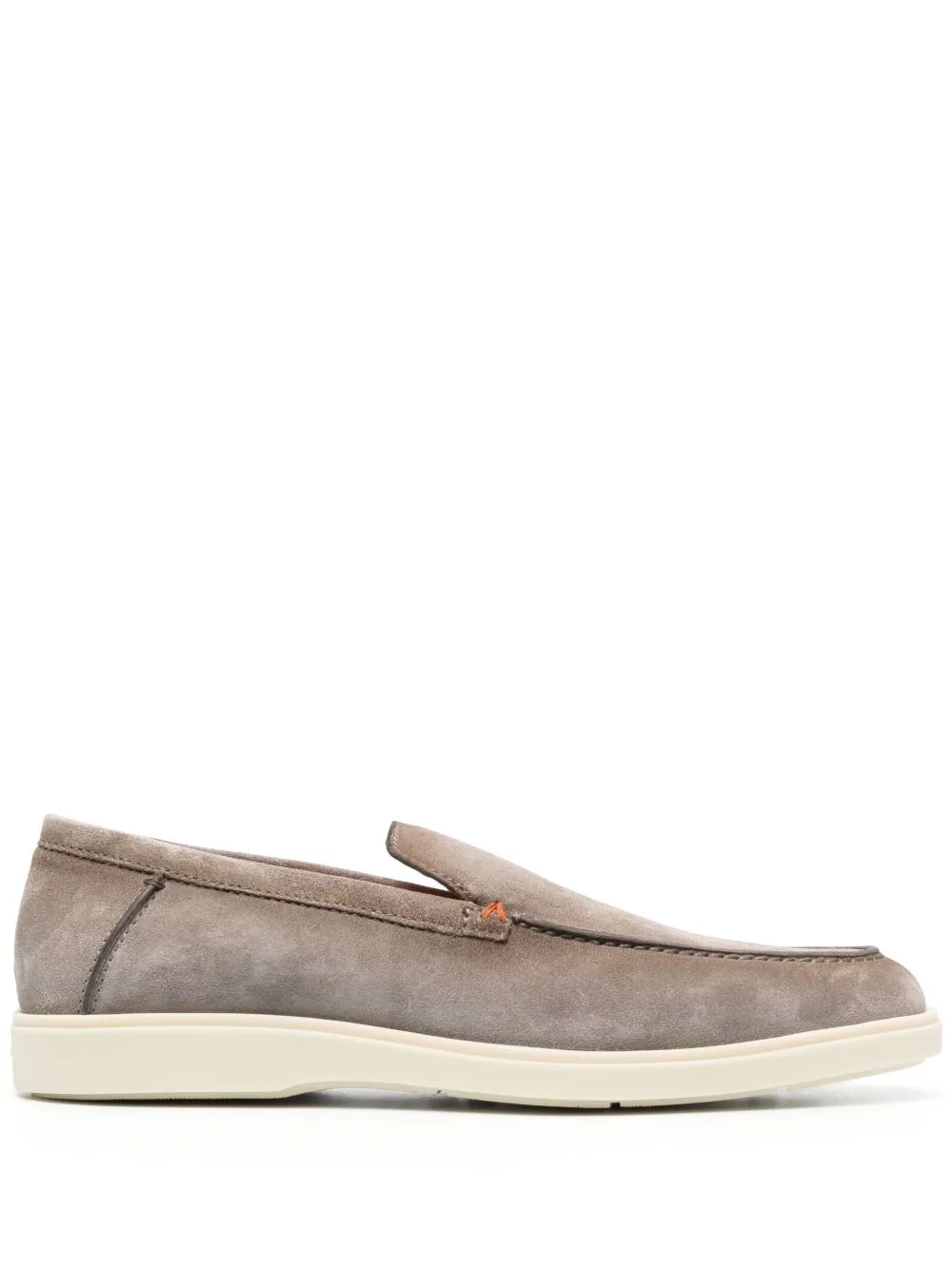 Tonal-Stitching Leather Loafers by Santoni