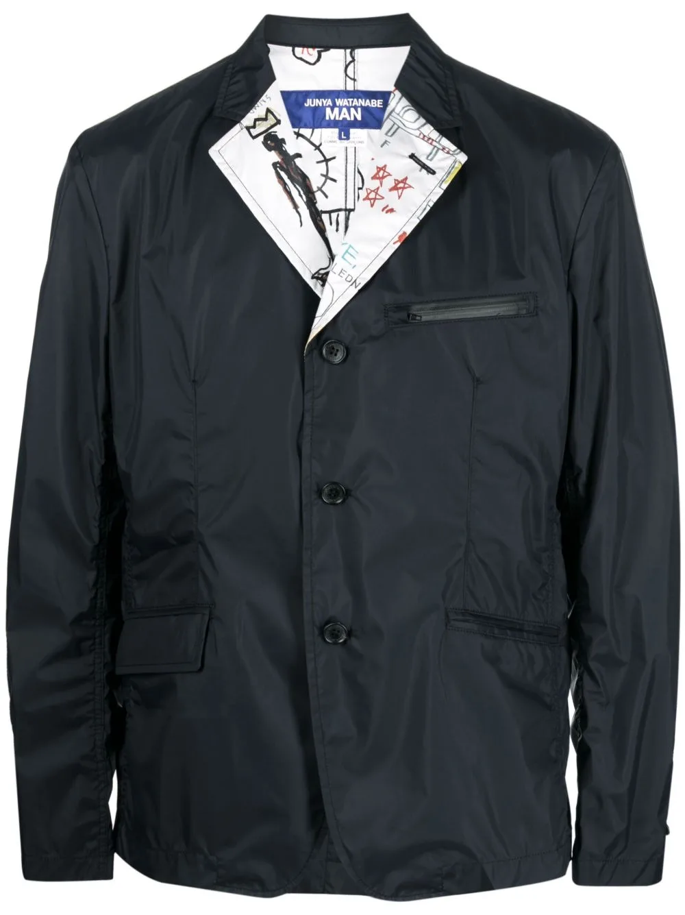 Single-Breasted Sketch-Print Blazer by Junya Watanabe MAN