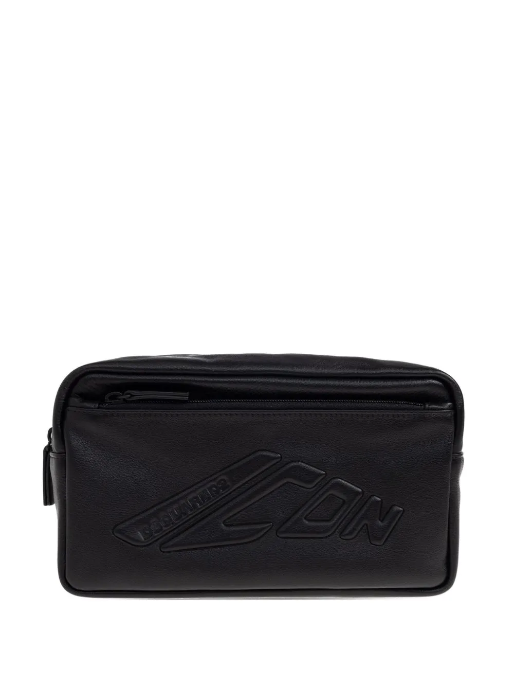 Icon New Generation Logo Leather Wash Bag by DSQUARED2