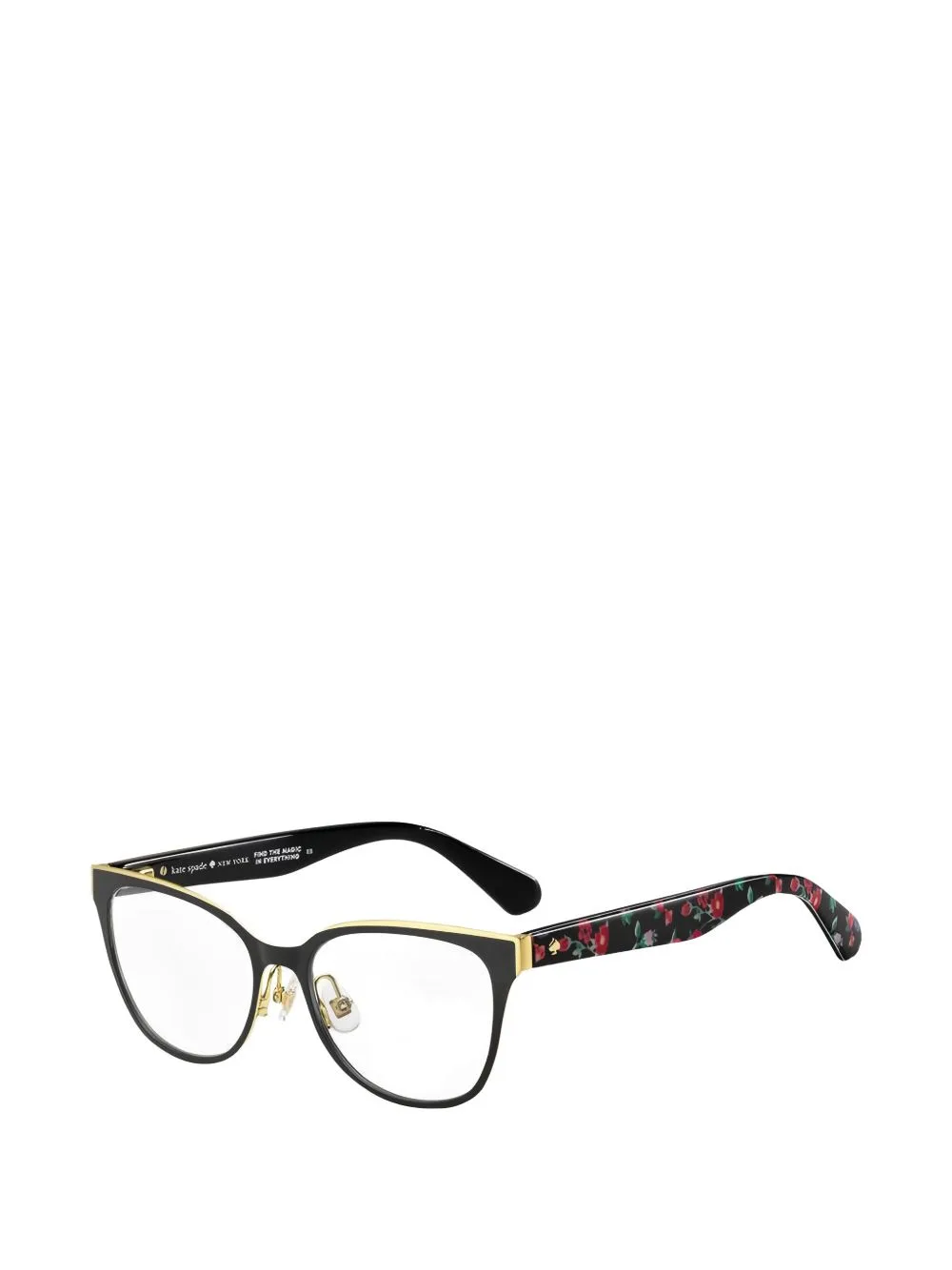 Floral-Print Round-Frame Glasses