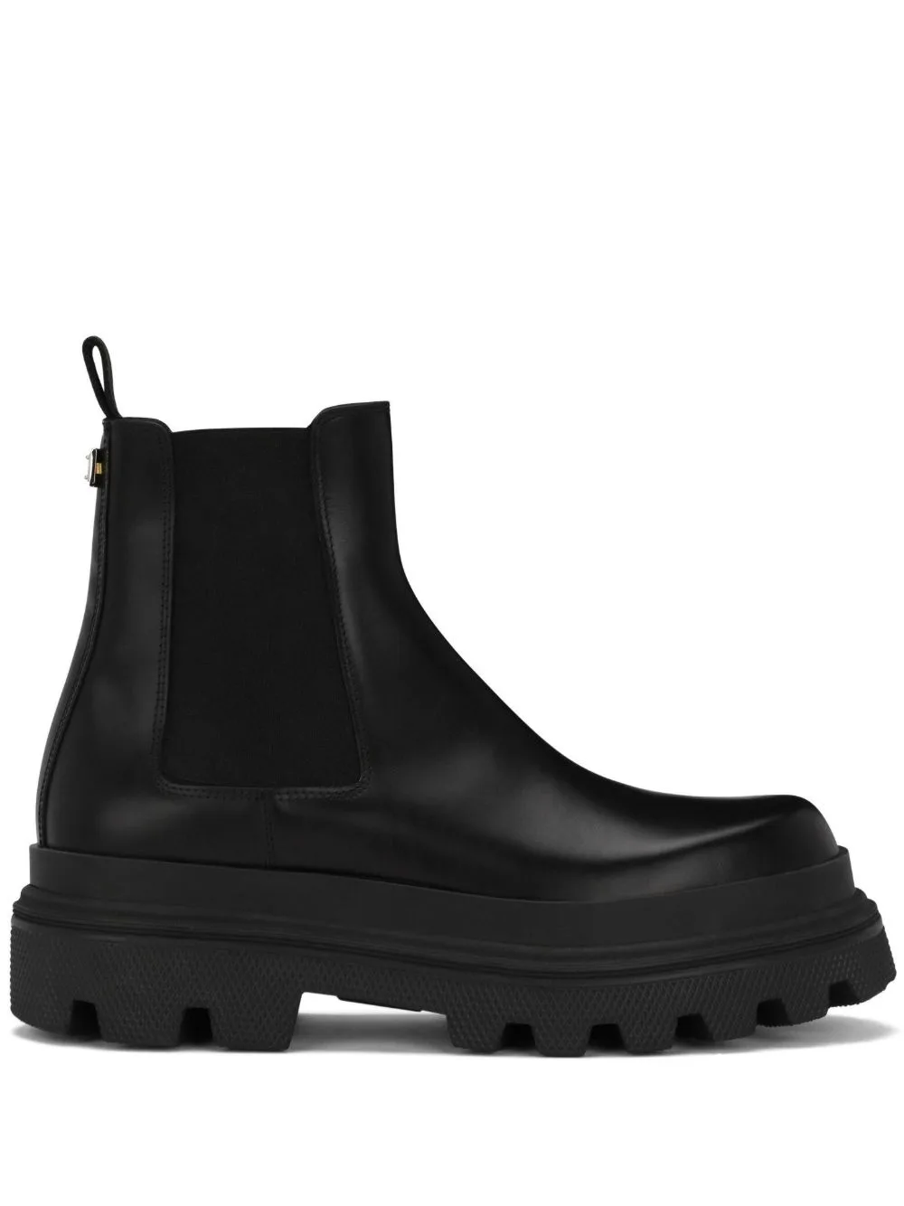 Brushed Leather Chelsea Boots by Dolce & Gabbana