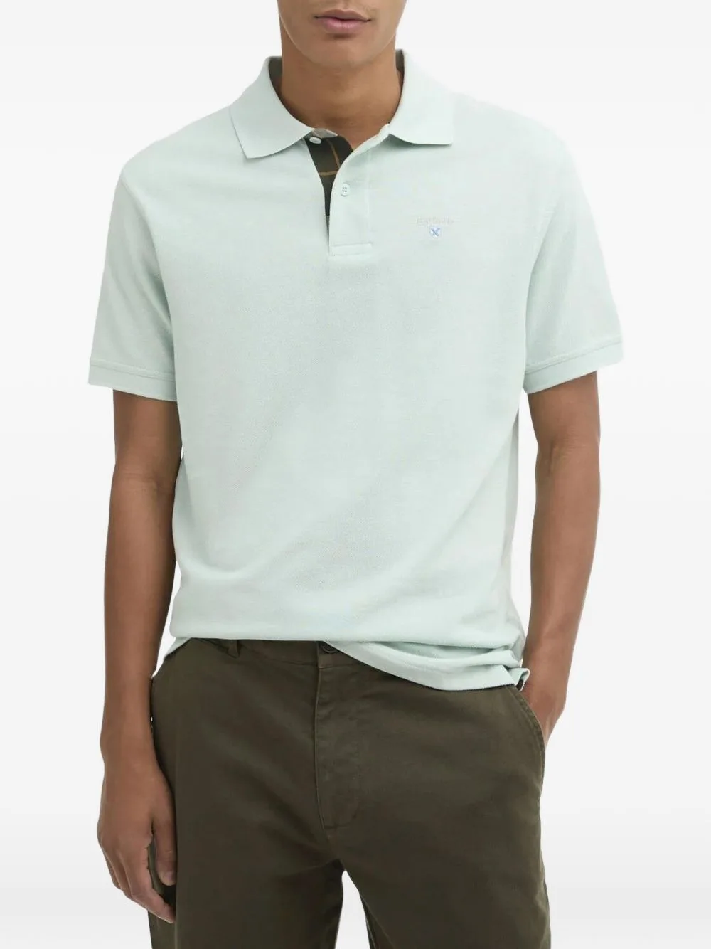 Tartan Pique Polo Shirt by Barbour