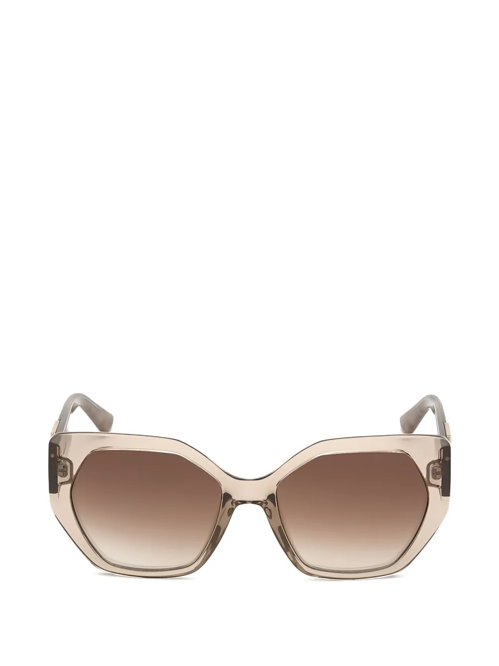 Leopard-Print Geometric-Frame Sunglasses by GUESS EYEWEAR