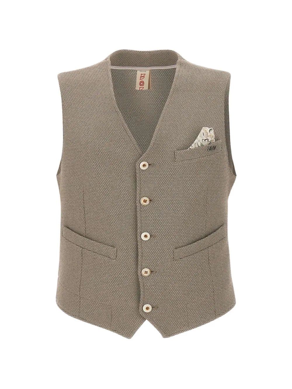 Microtextured Button-Up Waistcoat by BOB