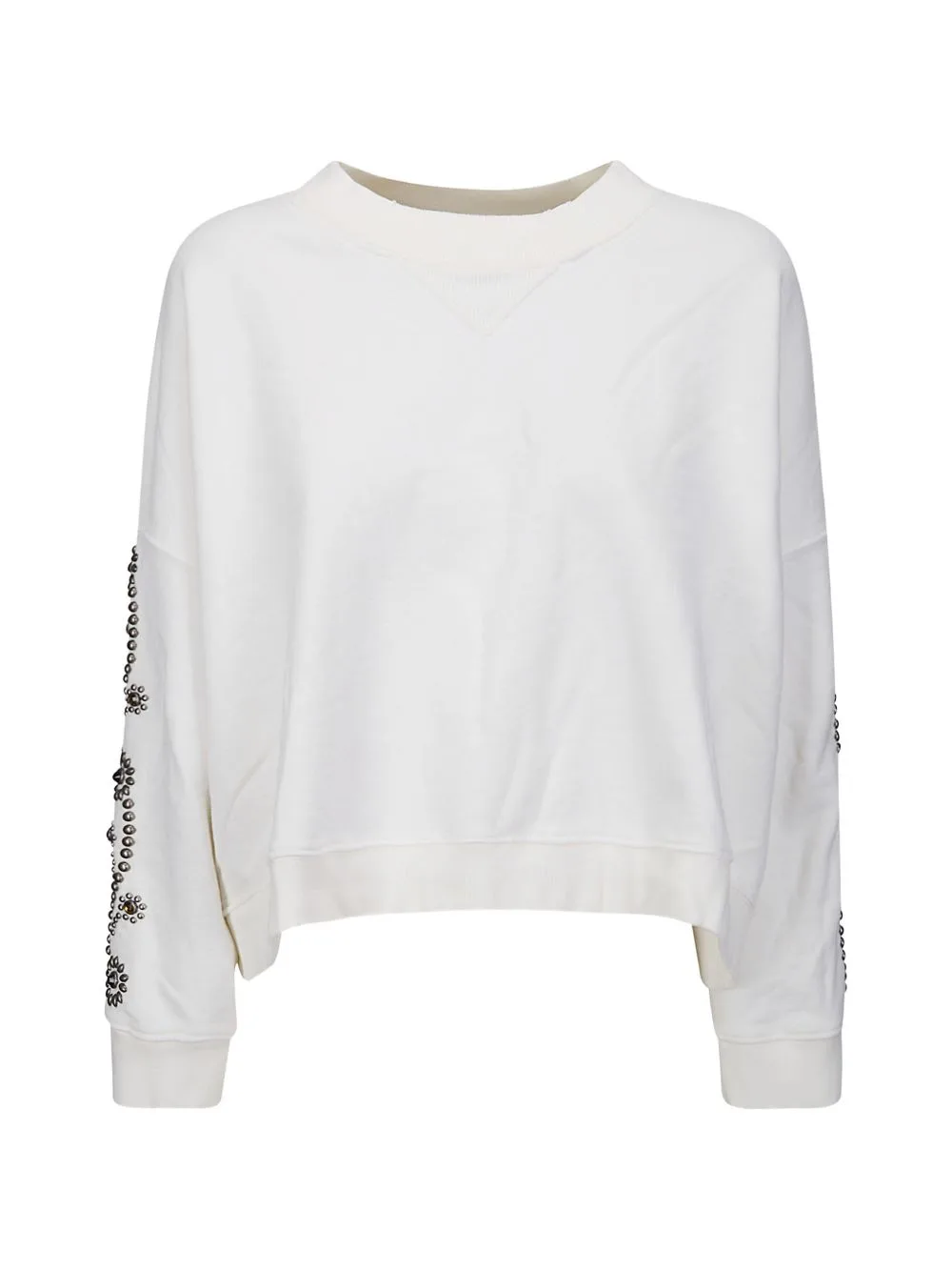 Stud-Embellished Paisley-Pattern Sweatshirt by Htc Los Angeles