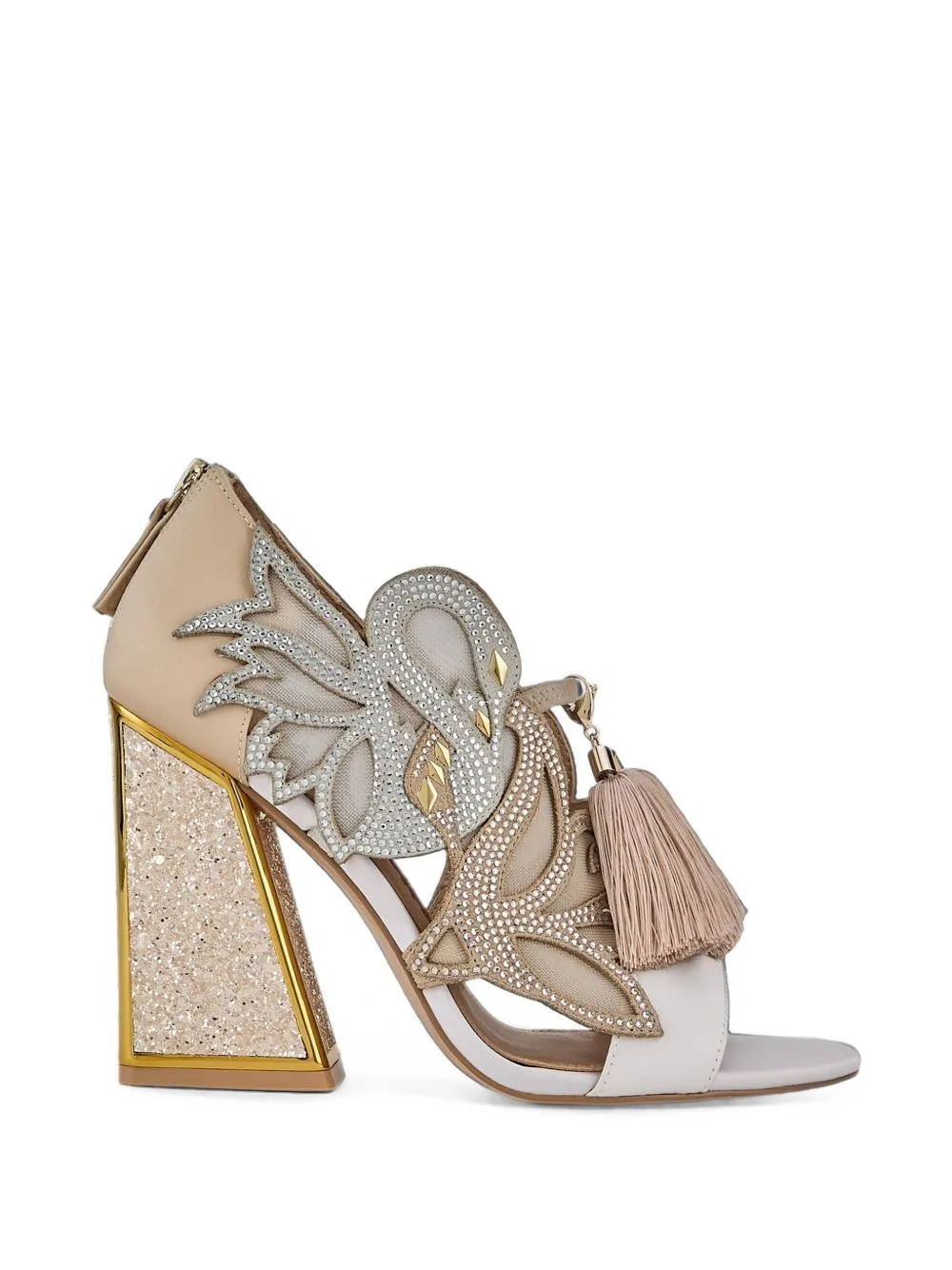 Aya Anch Crystal-Embellished Sandals by Kat Maconie