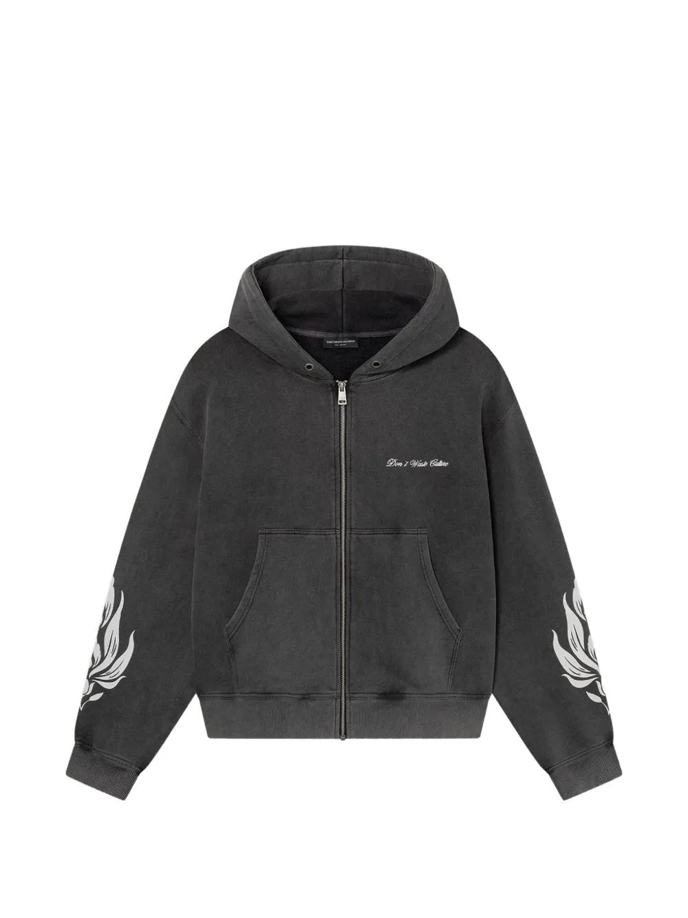 Wesandra Graphic-Print Zip-Up Hoodie by Don't Waste Culture