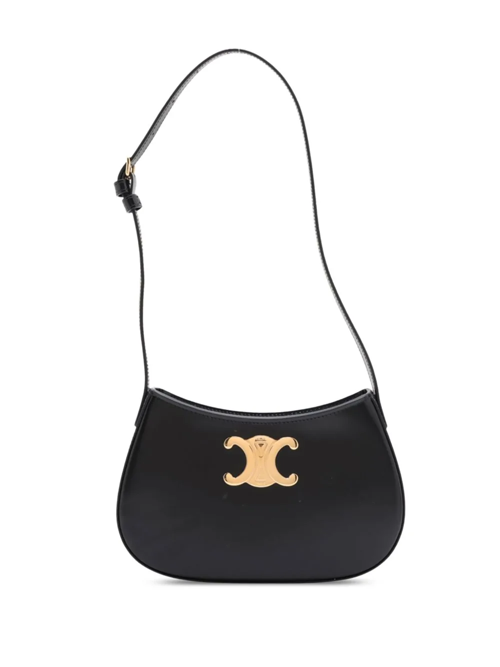 2010-2026 Medium Shiny Calfskin Tilly Shoulder Bag by Celine Pre-Owned