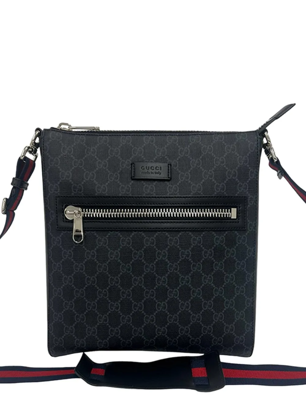 2000-2015 Medium GG Supreme Web Messenger Bag Crossbody Bag by Gucci Pre-Owned