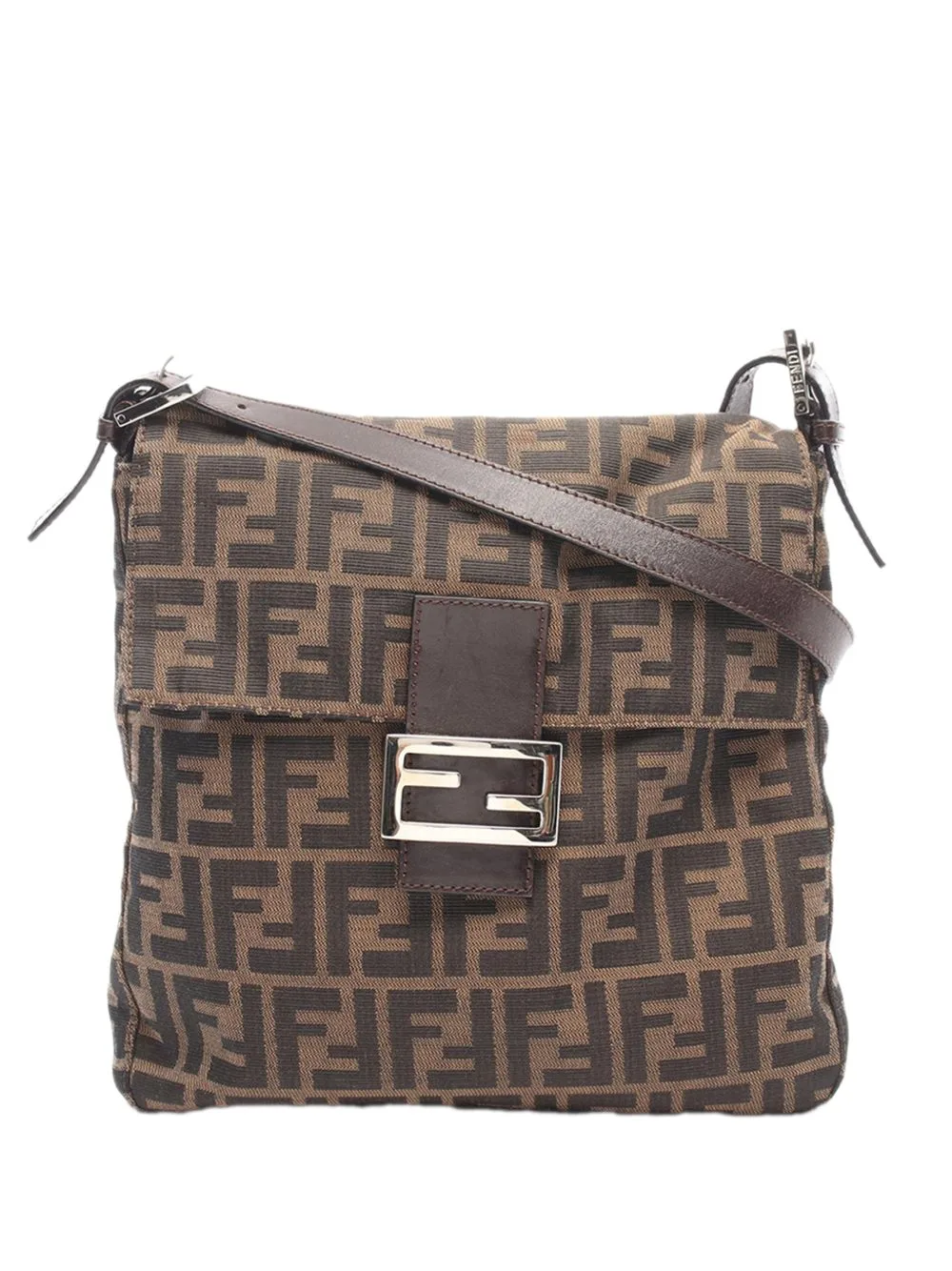 20th Century Zucchino Canvas Crossbody Bag by Fendi Pre-Owned