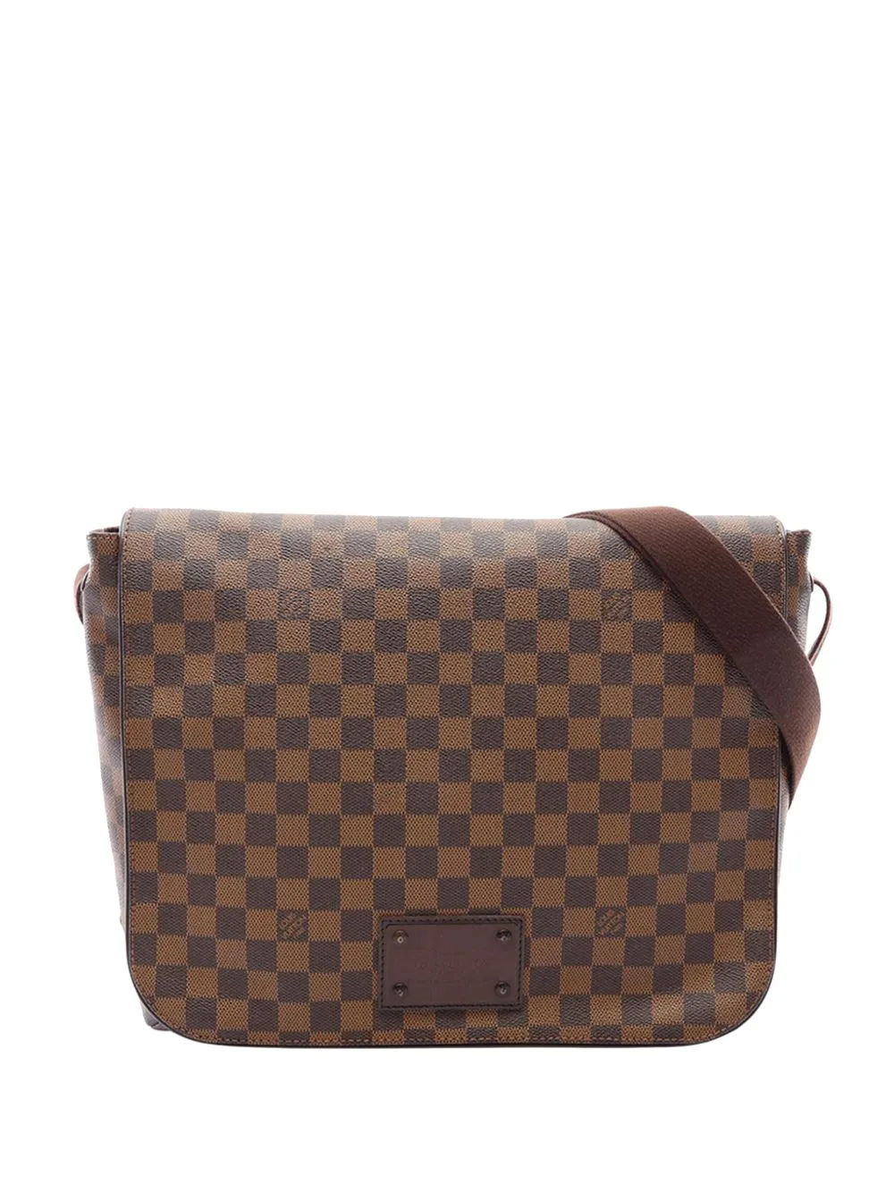 2009 Damier Ebene Brooklyn GM Crossbody Bag by Louis Vuitton Pre-Owned