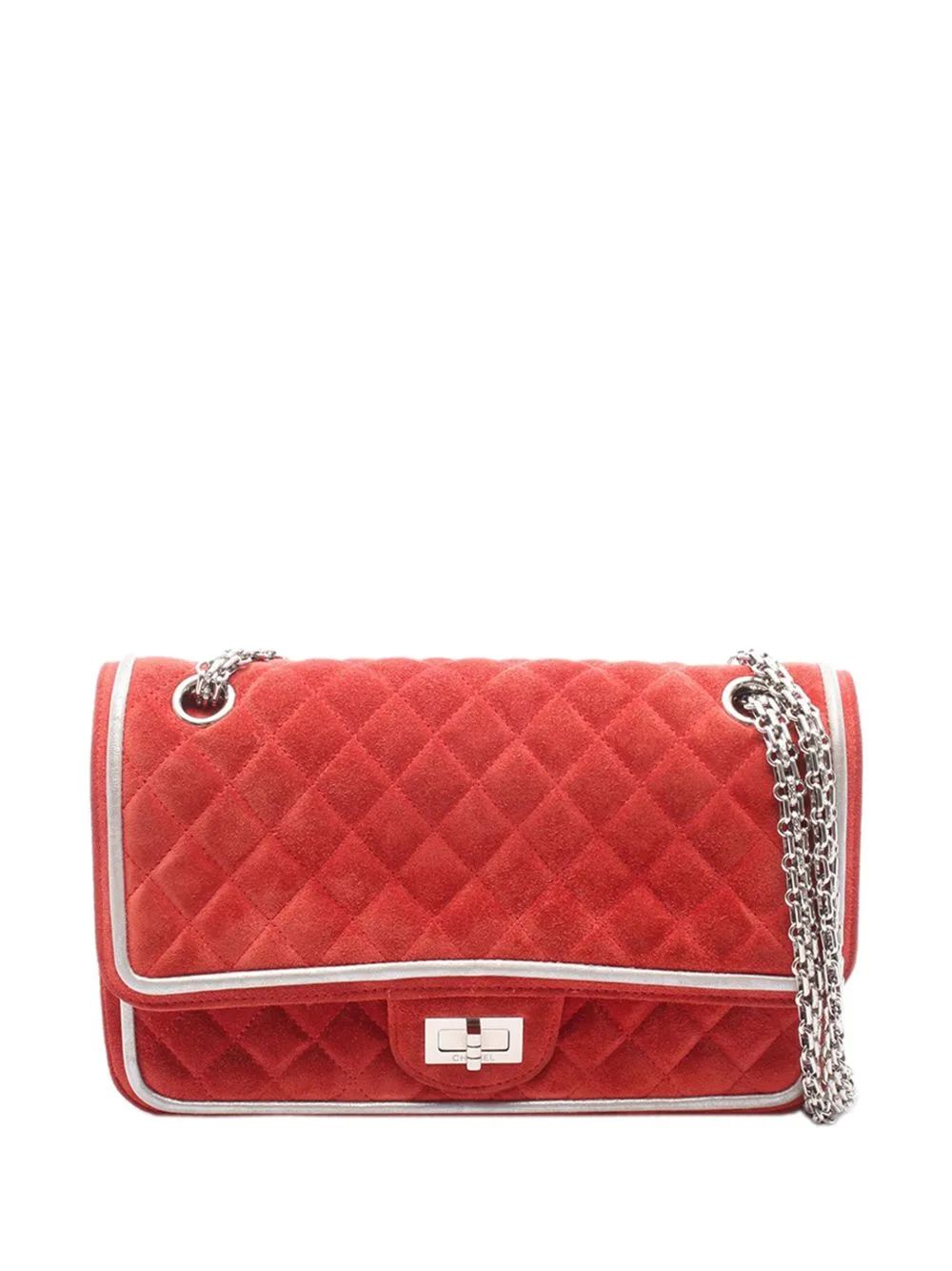 2016-2017 Quilted Suede Reissue 2.55 Double Flap 225 Shoulder Bag by CHANEL Pre-Owned