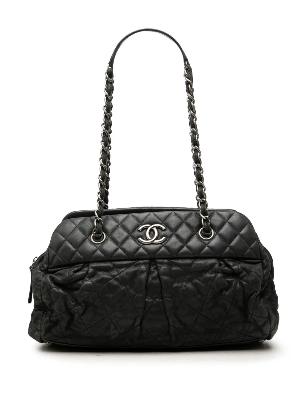 2010-2011 Quilted Iridescent Calfskin Chic Quilt Bowling Bag Shoulder Bag by CHANEL Pre-Owned