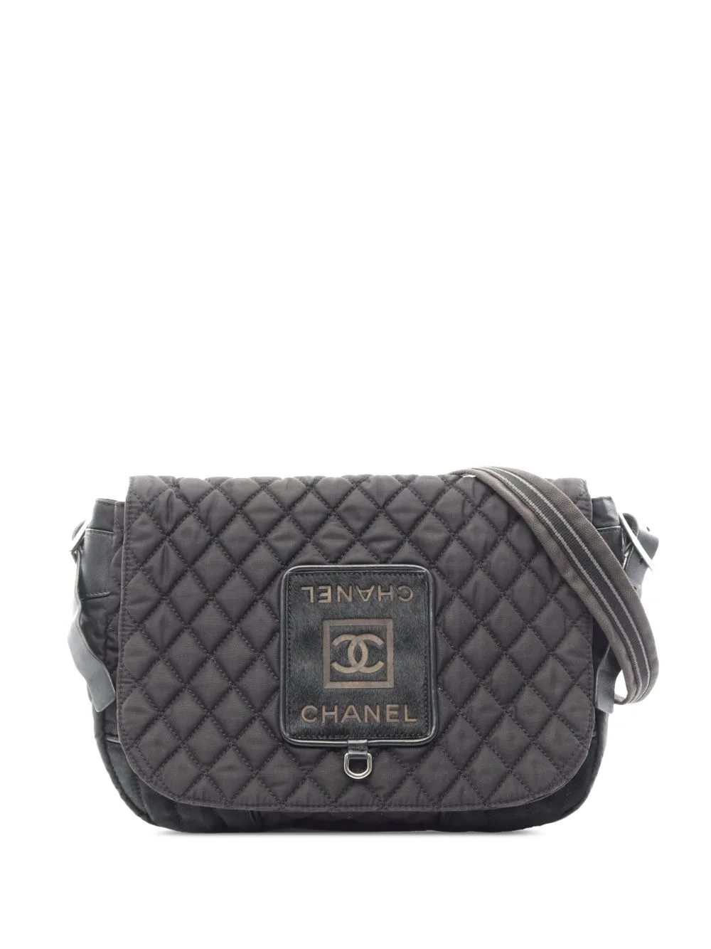 2005-2006 Sport Line Quilted Nylon Flap Crossbody Bag by CHANEL Pre-Owned