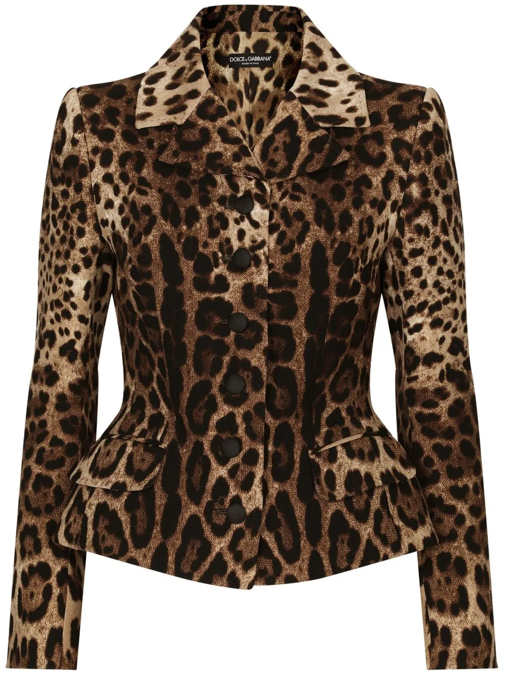 Leopard-Print Single-Breasted Blazer by Dolce & Gabbana