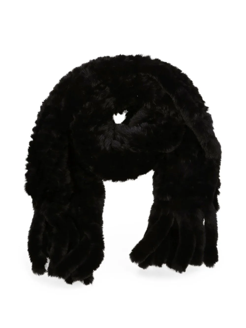 Gelso Faux-Fur Fringed Scarf by PINKO