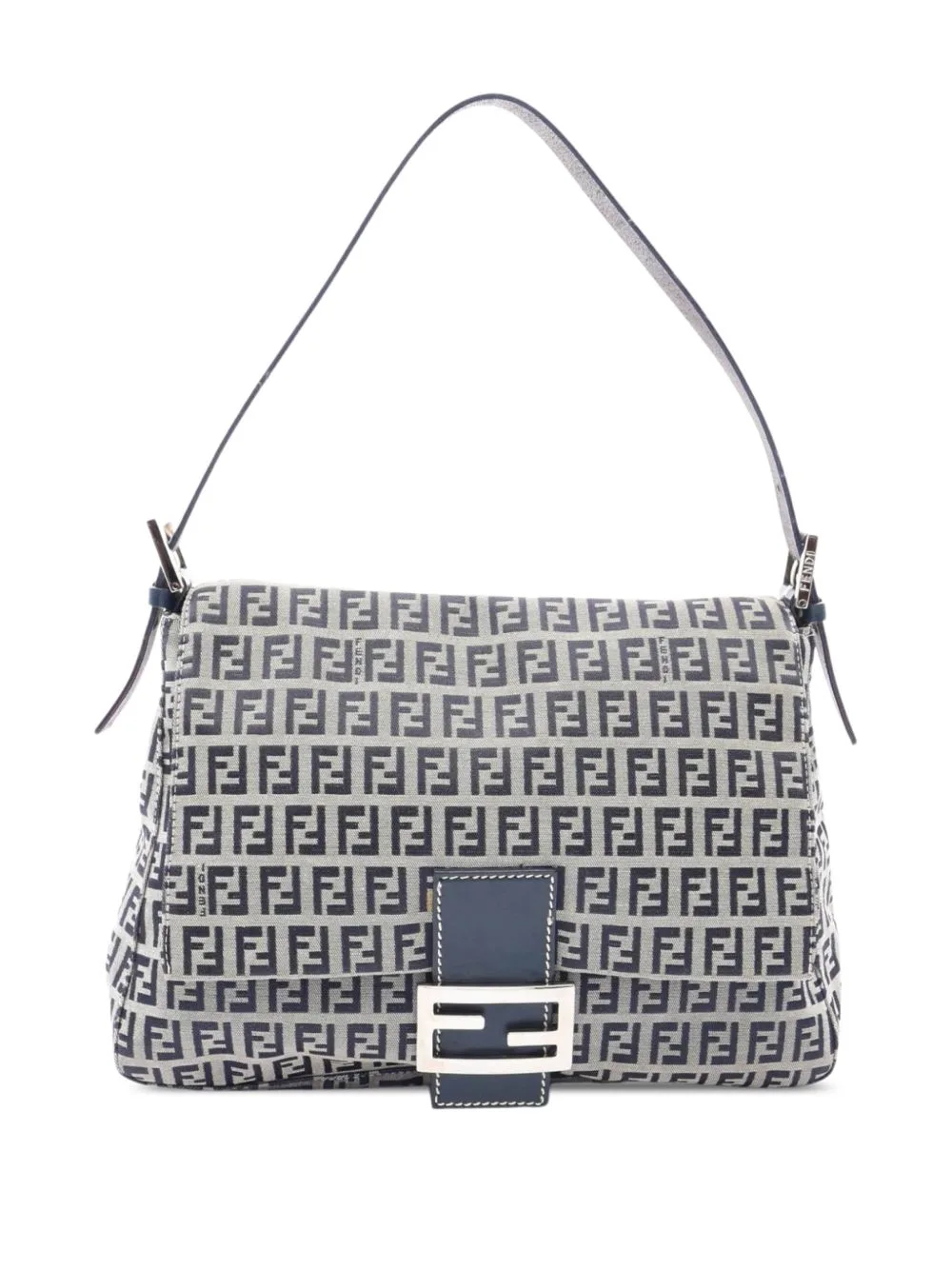 2000-2010 Zucchino Canvas Mamma Forever Shoulder Bag by Fendi Pre-Owned