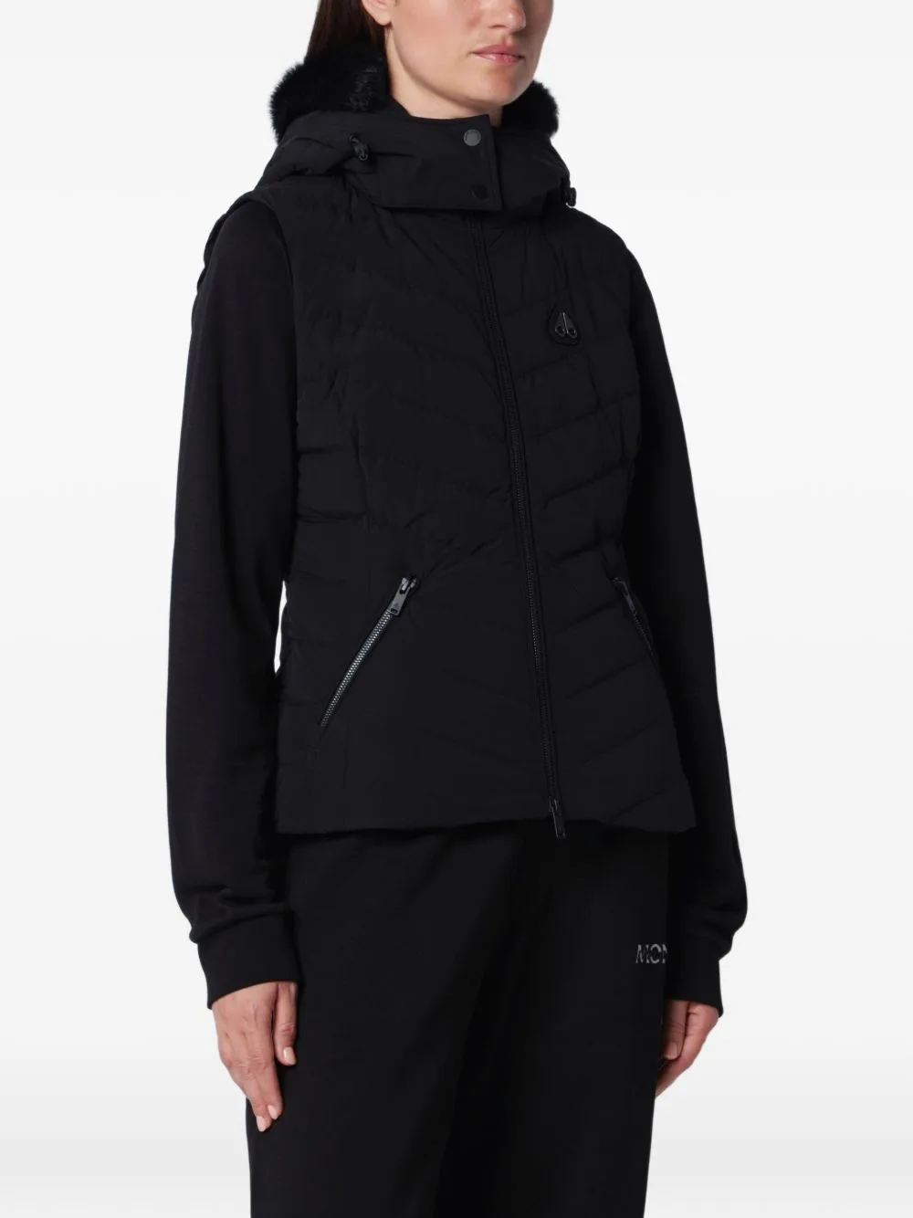 Elora Hooded Quilted Gilet by Moose Knuckles