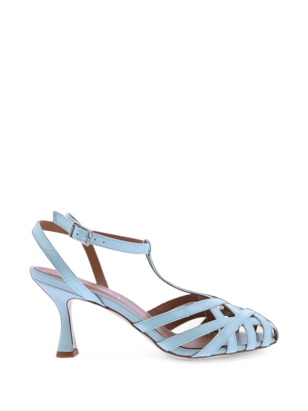 Patent-Leather Cage Sandals by Gibaldi