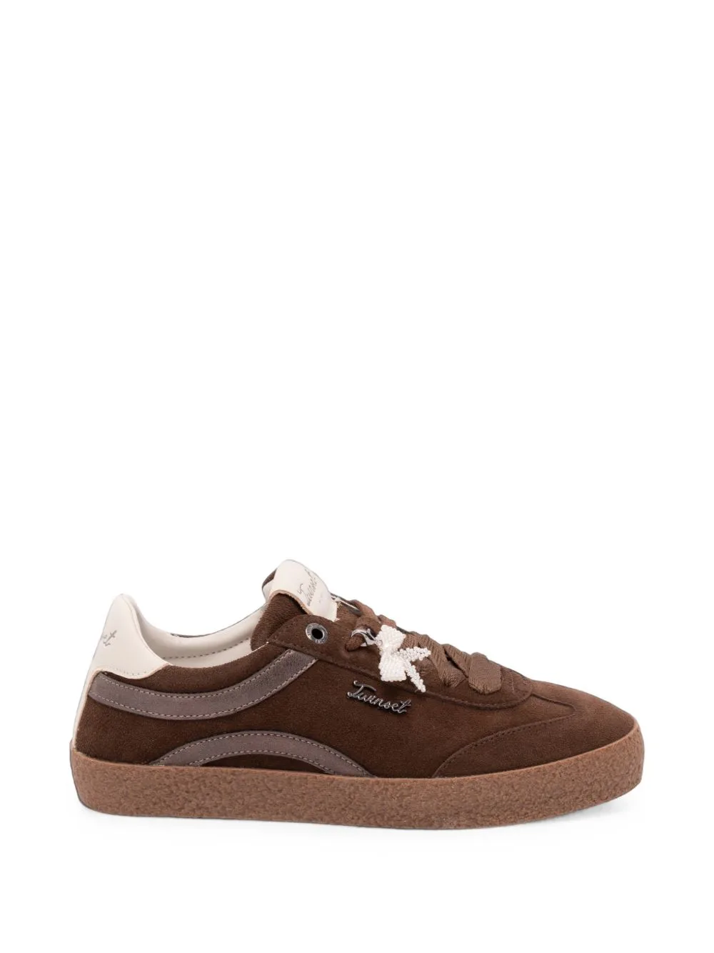 Suede Leather Sneakers by TWINSET