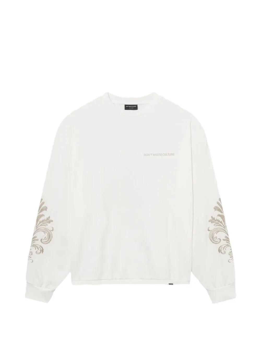 Embroidered Crew-Neck Sweatshirt by Don't Waste Culture