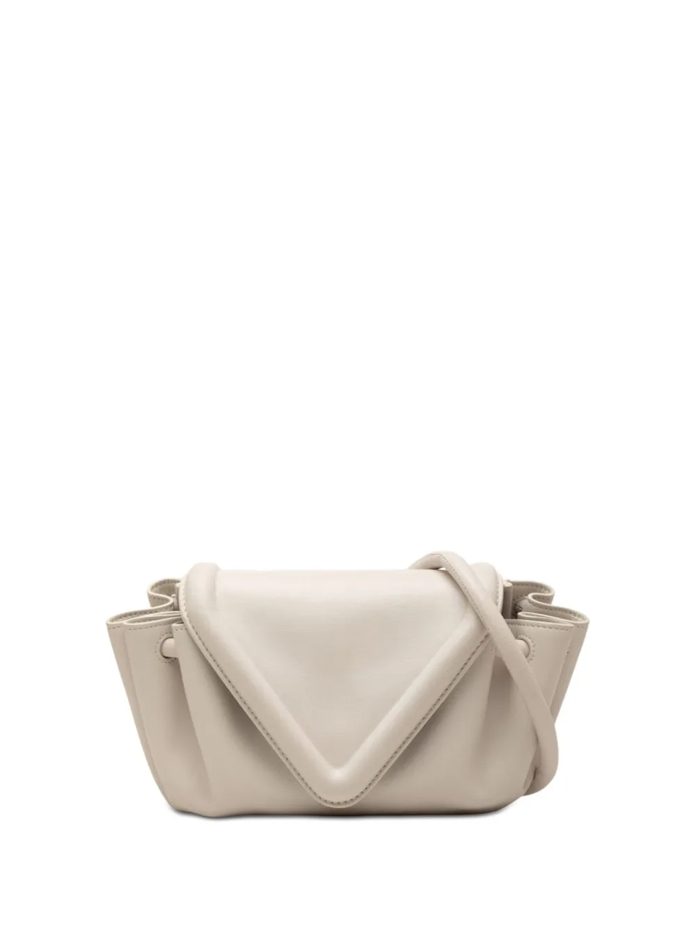 2012-2026 Small Lambskin Beak Crossbody Bag by Bottega Veneta Pre-Owned