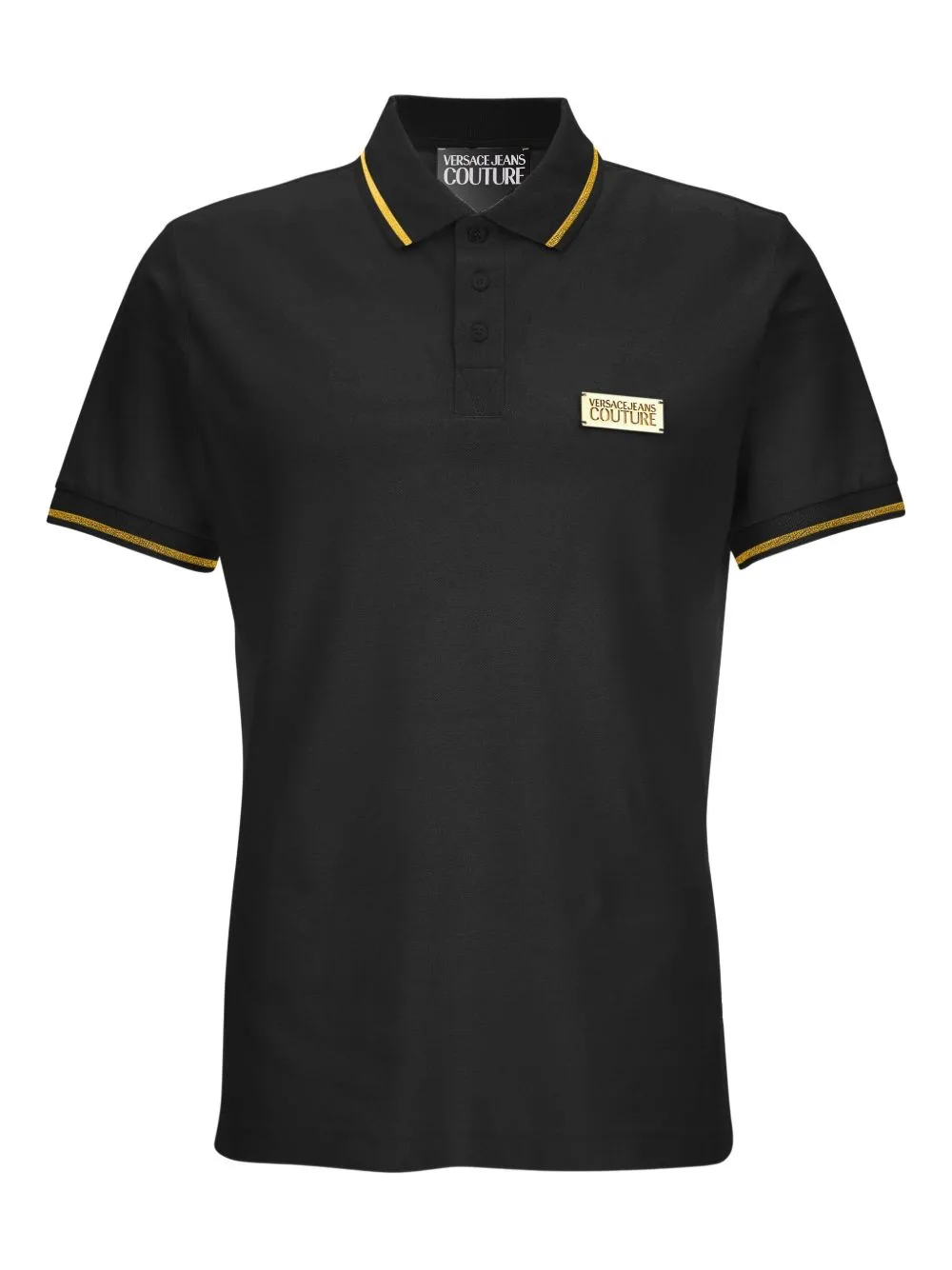 Logo-Plaque Polo Shirt by Versace Jeans Couture
