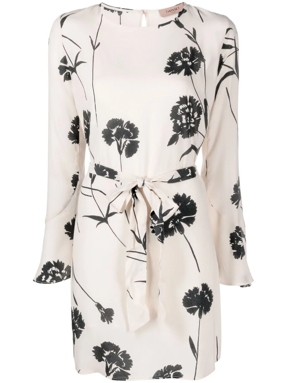Floral-Print Belted Minidress by TWINSET