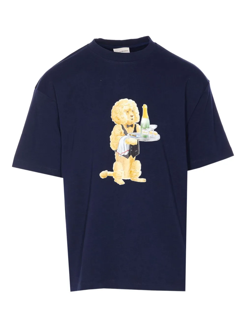 Poodle Print Crew Neck T-Shirt by Drôle De Monsieur