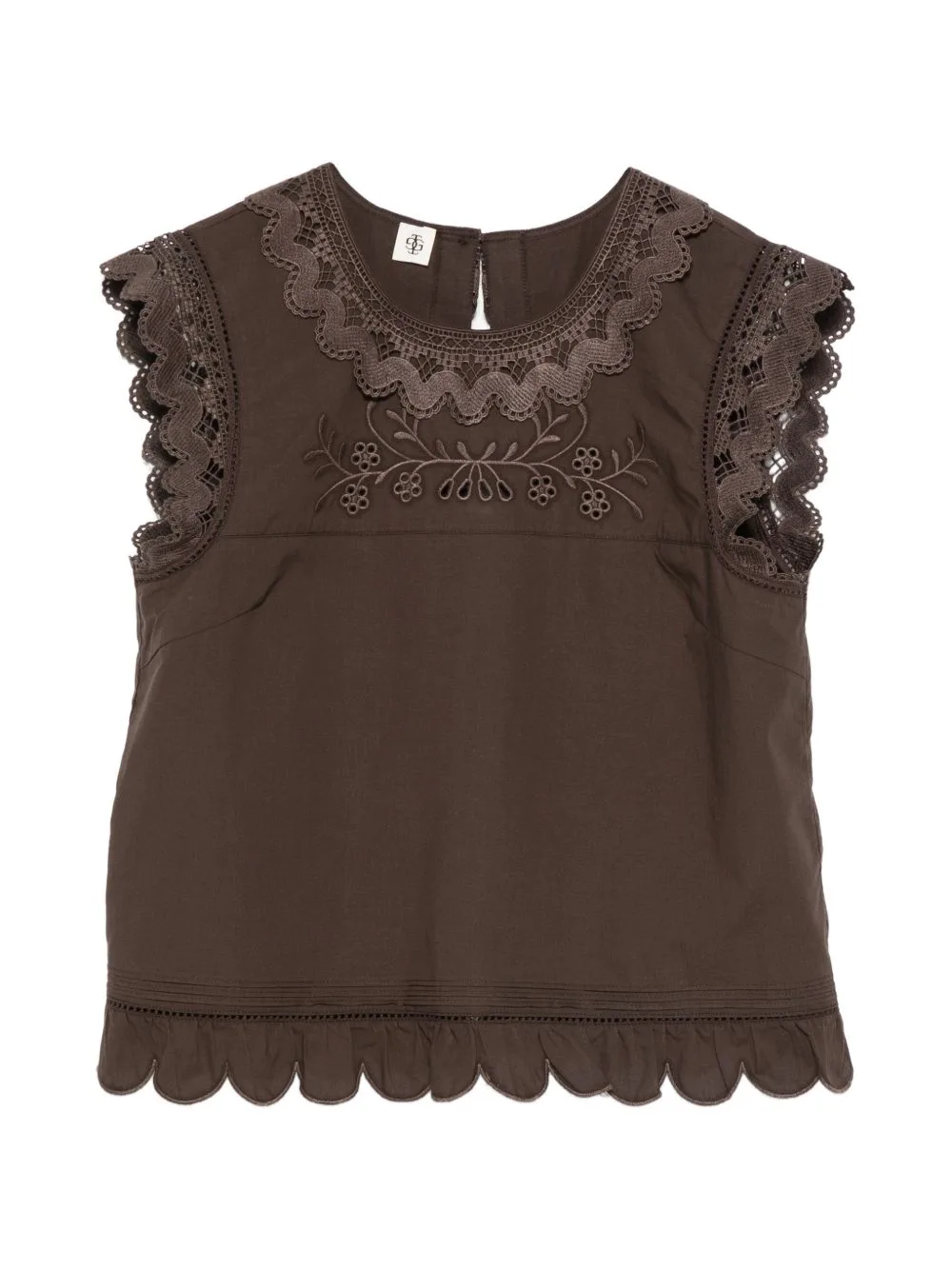 Kirsten Lace Floral Top by The Garment