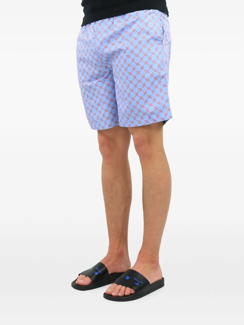 Kali 2 Monogram-Print Shorts by Daily Paper