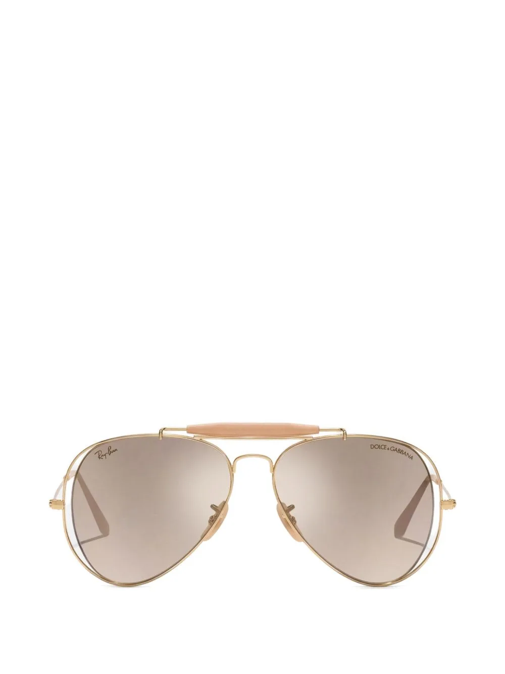 Dolce & Gabbana Eyewear x Ray-Ban Double-Frame Pilot Sunglasses by Dolce & Gabbana Eyewear