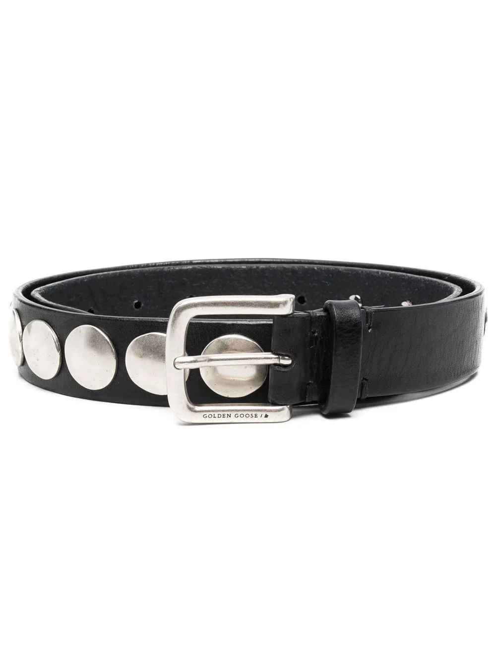 Trinidad Leather Studded Belt by Golden Goose