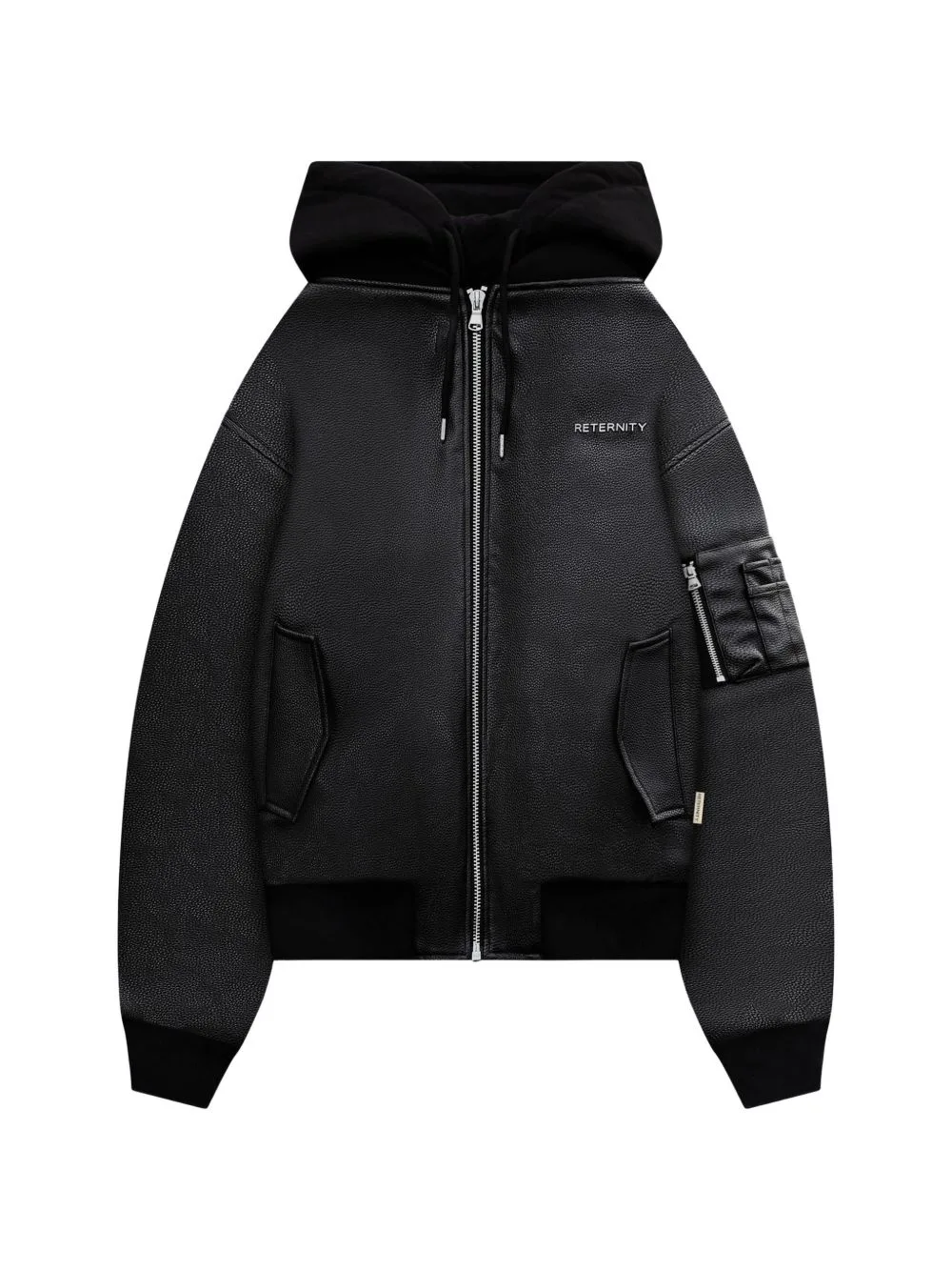 Métropolitain Leather Bomber Jacket by RETERNITY