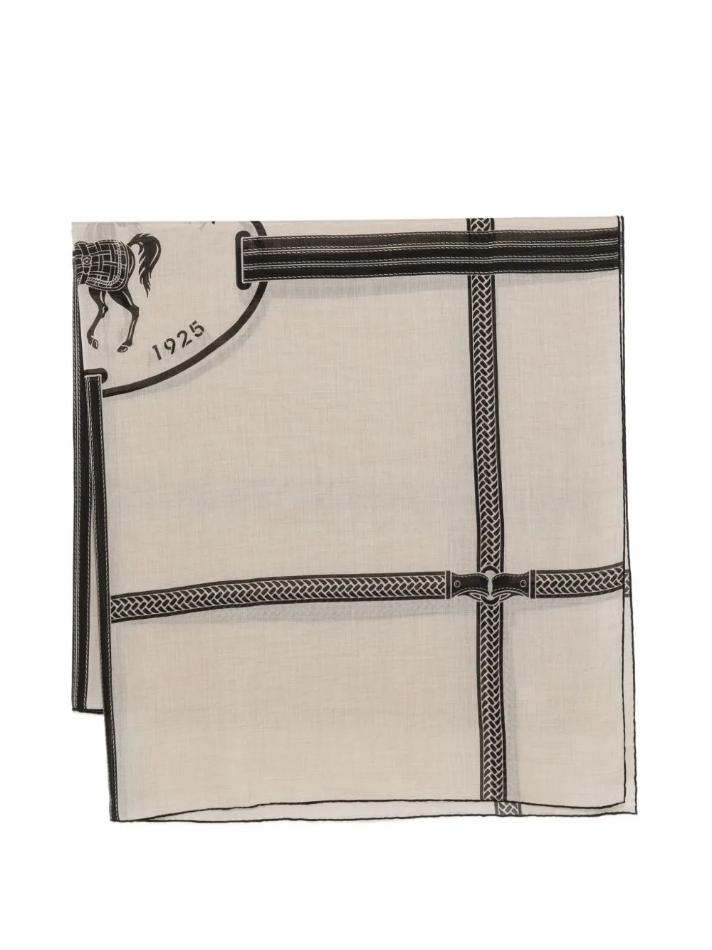 Equestrian-Print Scarf by FENDI