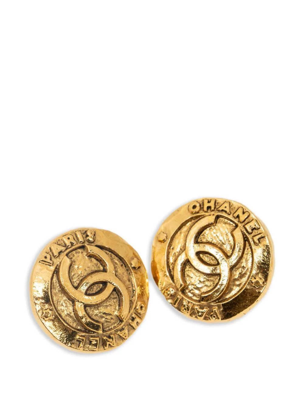 Interlocking CC Earrings by CHANEL Pre-Owned