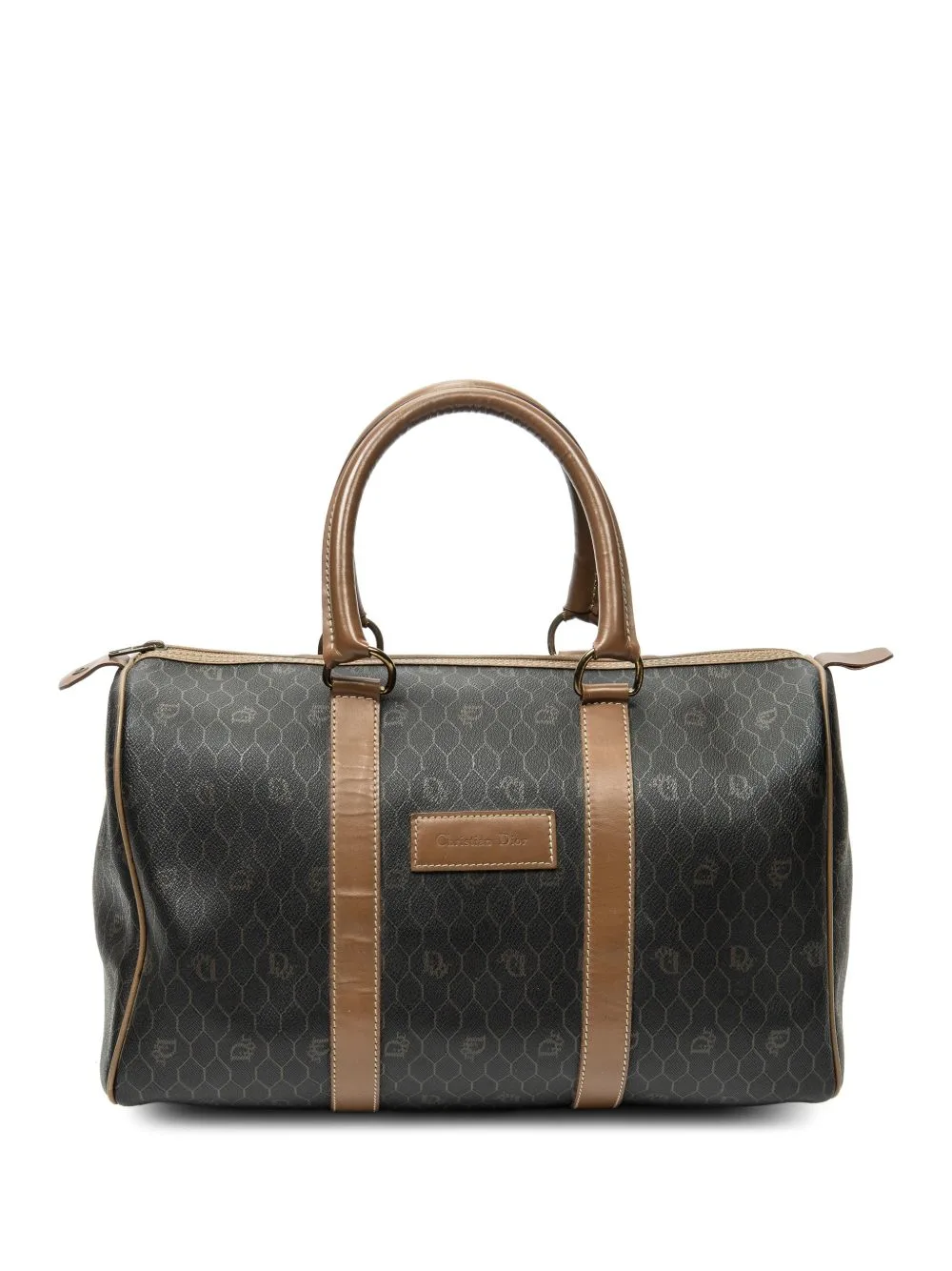 Honey-Comb Boston Handbag by Christian Dior Pre-Owned