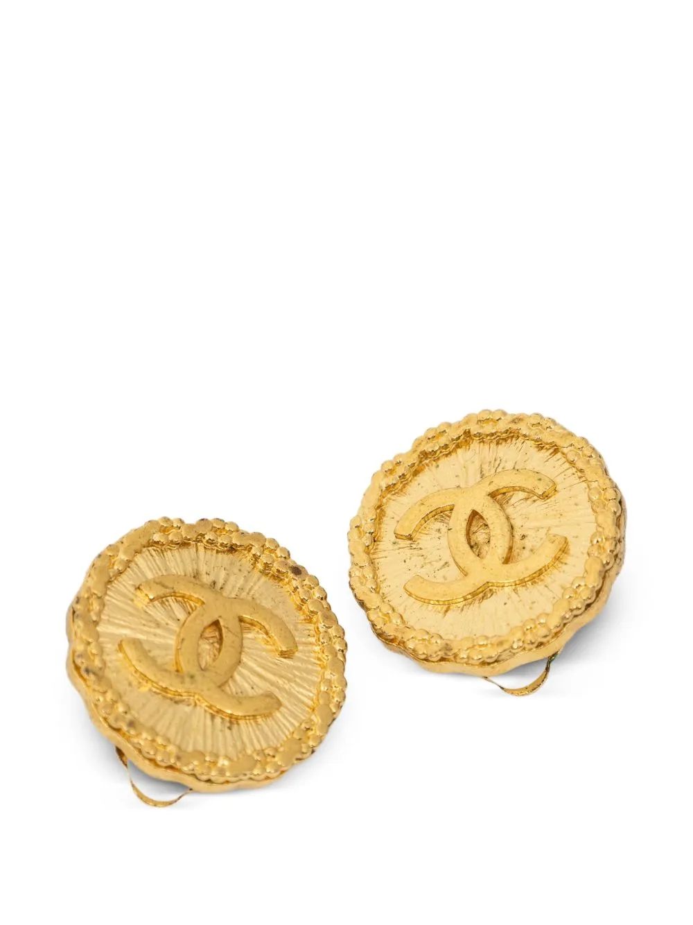 CC Clip-On Earrings by CHANEL Pre-Owned